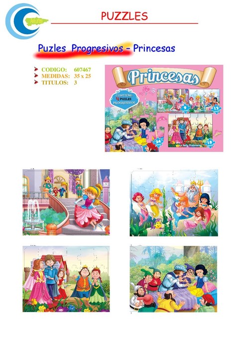 PROGRESIVOS - PRINCESAS - Comics y Cuentos Asturias s.l.