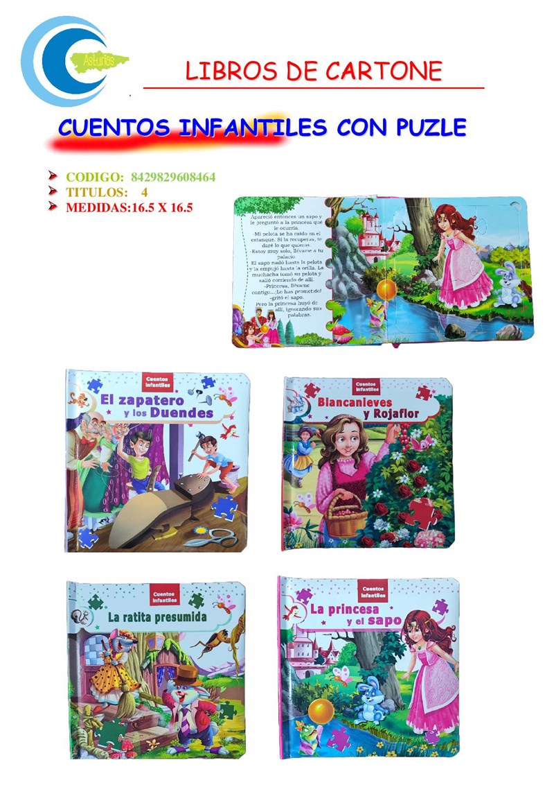 CUENTOS INFANTILES CON PUZLE - Comics y Cuentos Asturias s.l.