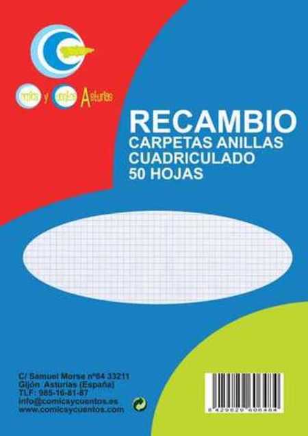 RECAMBIOS FOLIO 50 H CUADROS