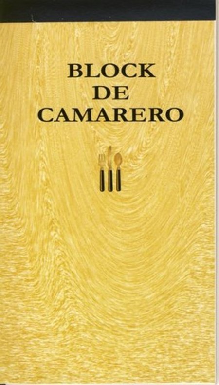 BLOCK DE CAMARERO