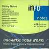 INFONOTES 75X75 VERDE