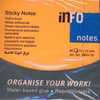INFONOTES 75 x75 NARANJA